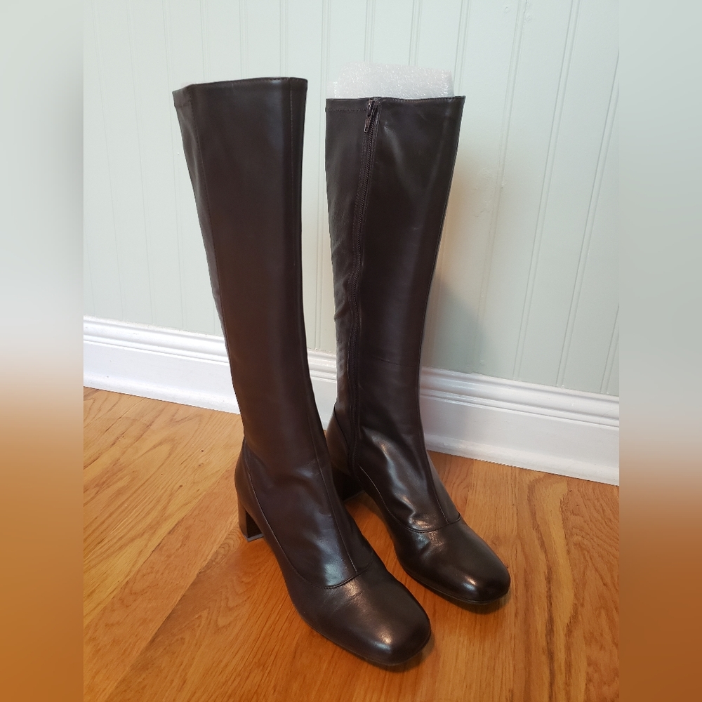 Antonio Melani "Foxtrot" brown leather boots  7.5